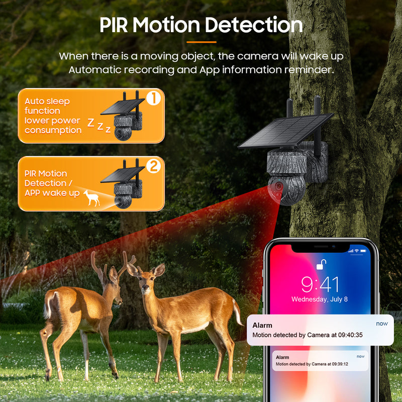 Load image into Gallery viewer, 2K HD 3MP CamouflageSolar Security Camera wireless 4G / WIFI