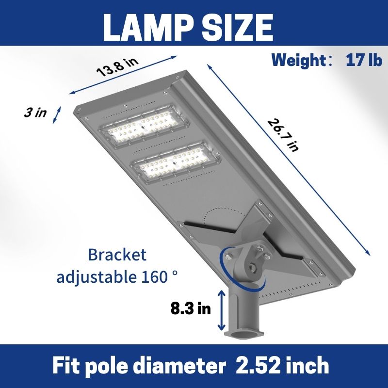 Load image into Gallery viewer, 100 W 200W Commercial solar street light-Stay on