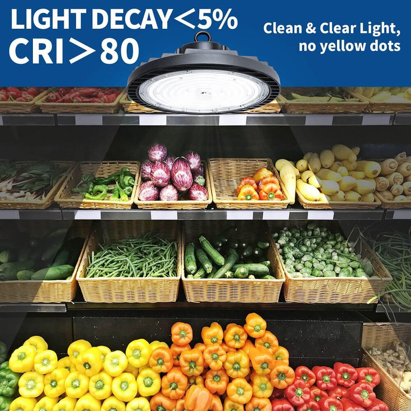 Load image into Gallery viewer, 100W 150W 200W UFO High Bay Light-Dimmable