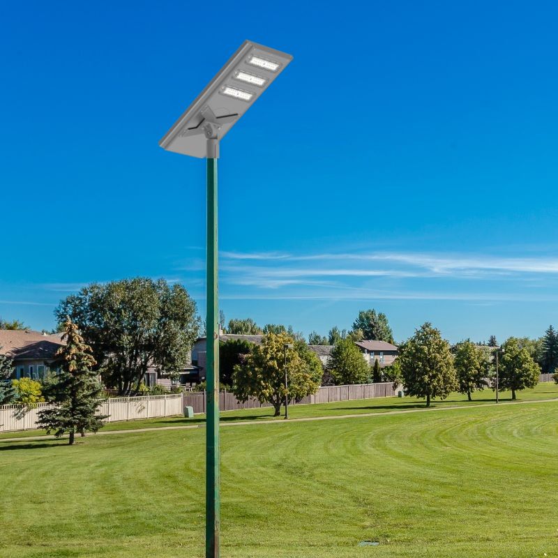 Load image into Gallery viewer, 150W commercial solar street light -Stay on (Grey)