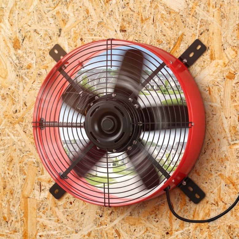 Load image into Gallery viewer, 15 Inch Attic Gable Fan with Thermostat -1650CFM
