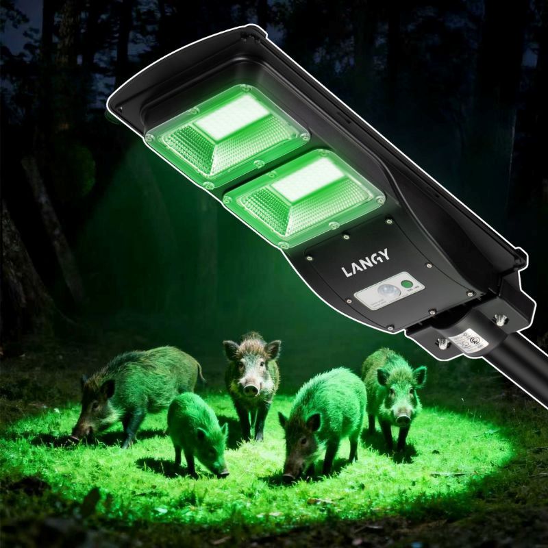 Load image into Gallery viewer, Solar Green Feeder Light for Hunting -12,000 lumens