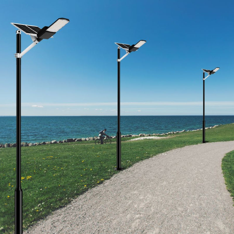 Load image into Gallery viewer, 1400W solar street light with pole -30,000lumens