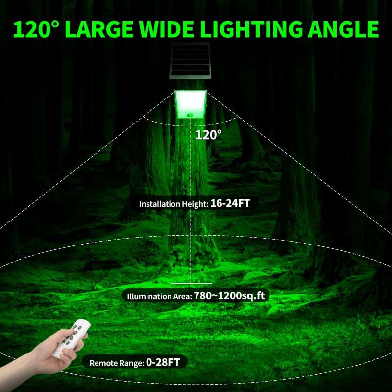 Load image into Gallery viewer, Solar Green Light for Night Hunting -15,000 lumens