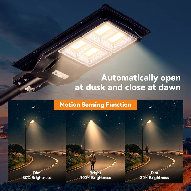 Load image into Gallery viewer, 4 PACK LANGY 120 W solar street lights 3000K warm white