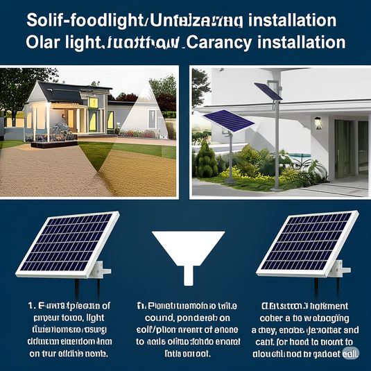 Versatile Installation Methods and Mounting Accessories for Solar Floodlights