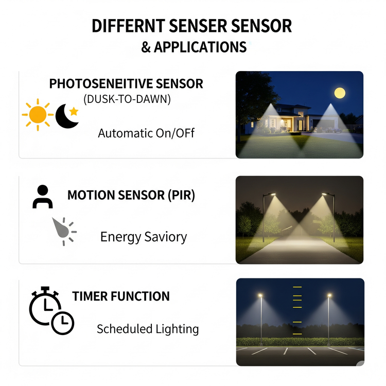 Smart Sensing: Understanding Solar Floodlight Sensor Types and Their Applications