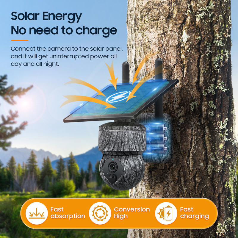 Load image into Gallery viewer, 2K HD 3MP  CamouflageSolar Security  Camera  wireless 4G / WIFI
