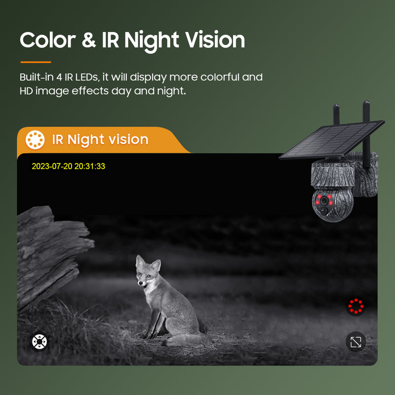 Load image into Gallery viewer, 2K HD 3MP  CamouflageSolar Security  Camera  wireless 4G / WIFI
