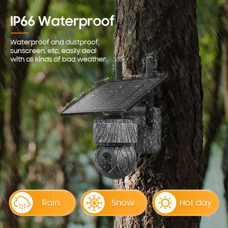Load image into Gallery viewer, 2K HD 3MP  CamouflageSolar Security  Camera  wireless 4G / WIFI
