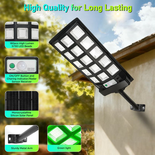 Solar Green Feeder Light for Hunting -10,000 lumens