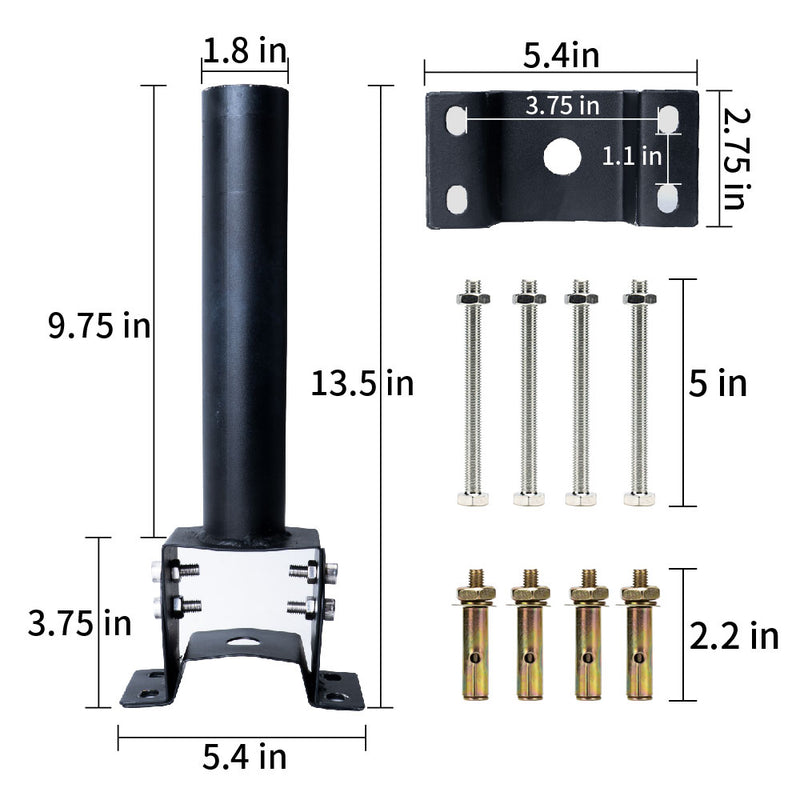 Load image into Gallery viewer, Adjustable bracket for solar street light -1.8" diameter

