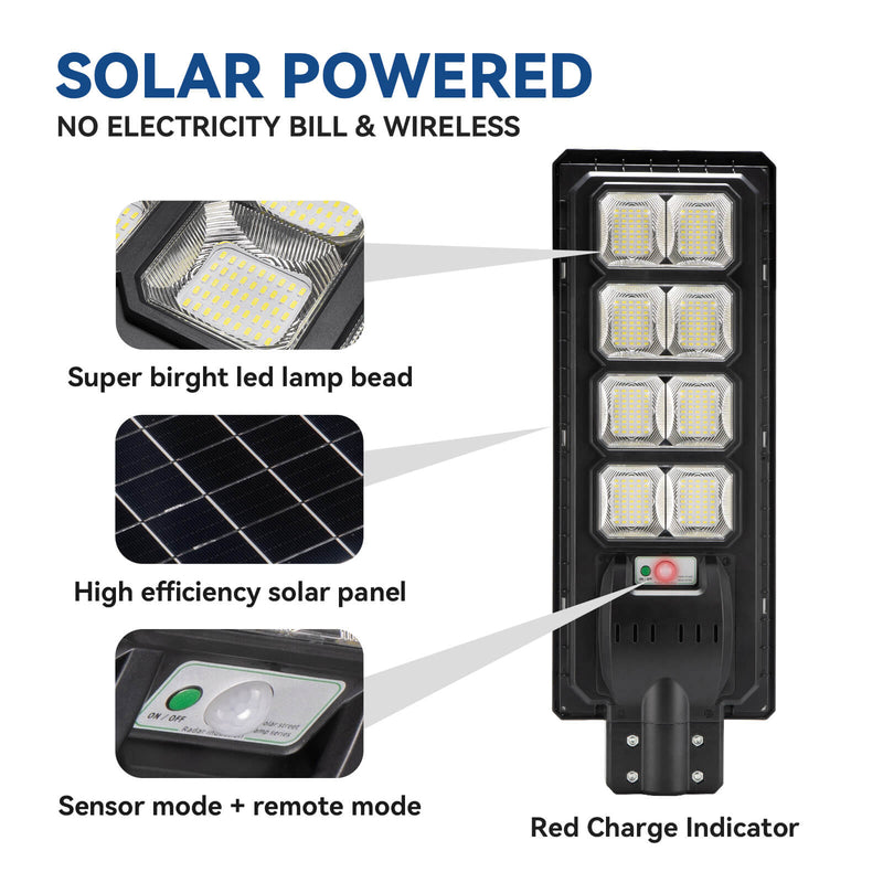 Load image into Gallery viewer, 200W All in one solar Parking Lot Lights -25,000 lumens
