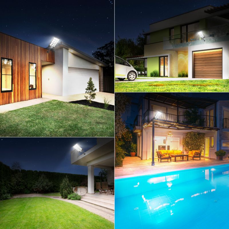 Load image into Gallery viewer, 60W 90W Solar Outdoor Dusk to Dawn Lights with Remote Control
