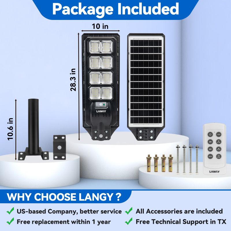 Load image into Gallery viewer, 4 pack 200W solar street lights 25000 lumens
