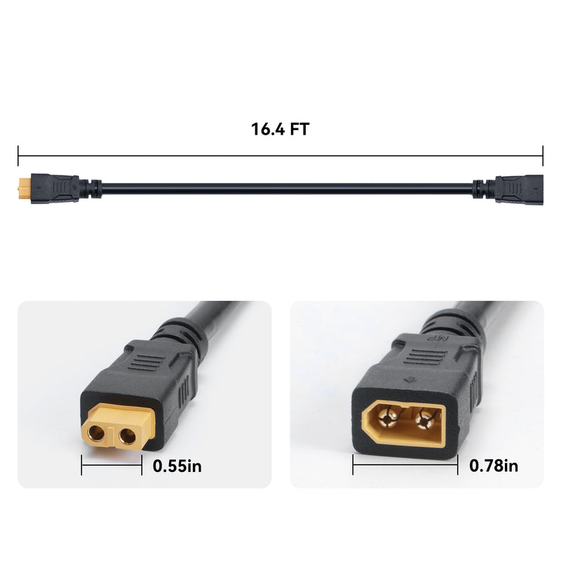 Load image into Gallery viewer, 16.4 FT Extension cable for LANGY split solar street light
