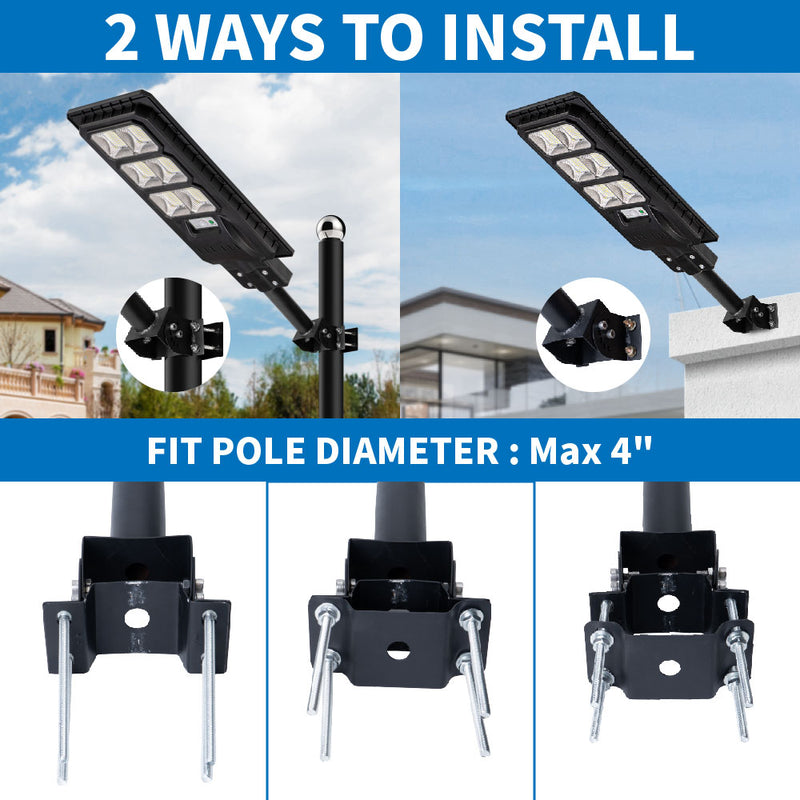 Load image into Gallery viewer, Adjustable bracket for solar street light -1.8" diameter
