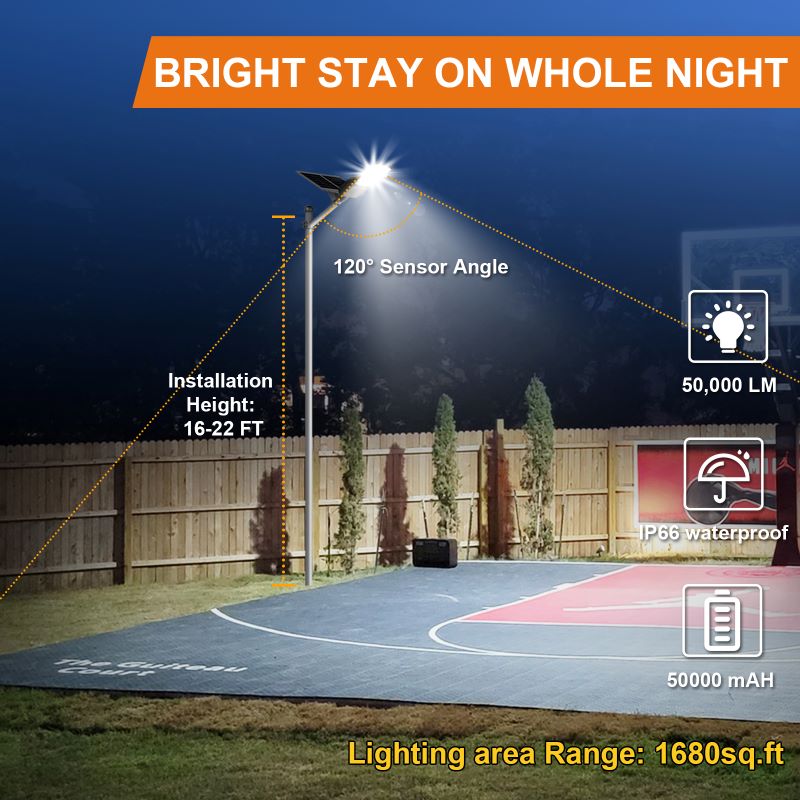 Load image into Gallery viewer, 1800W Solar parking lot lights  50,000 lumens
