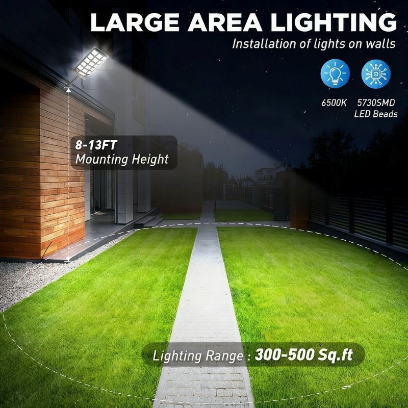 Load image into Gallery viewer, 70W Solar Outdoor Dusk to Dawn Lights -7000 lumens （ 1 PC ）
