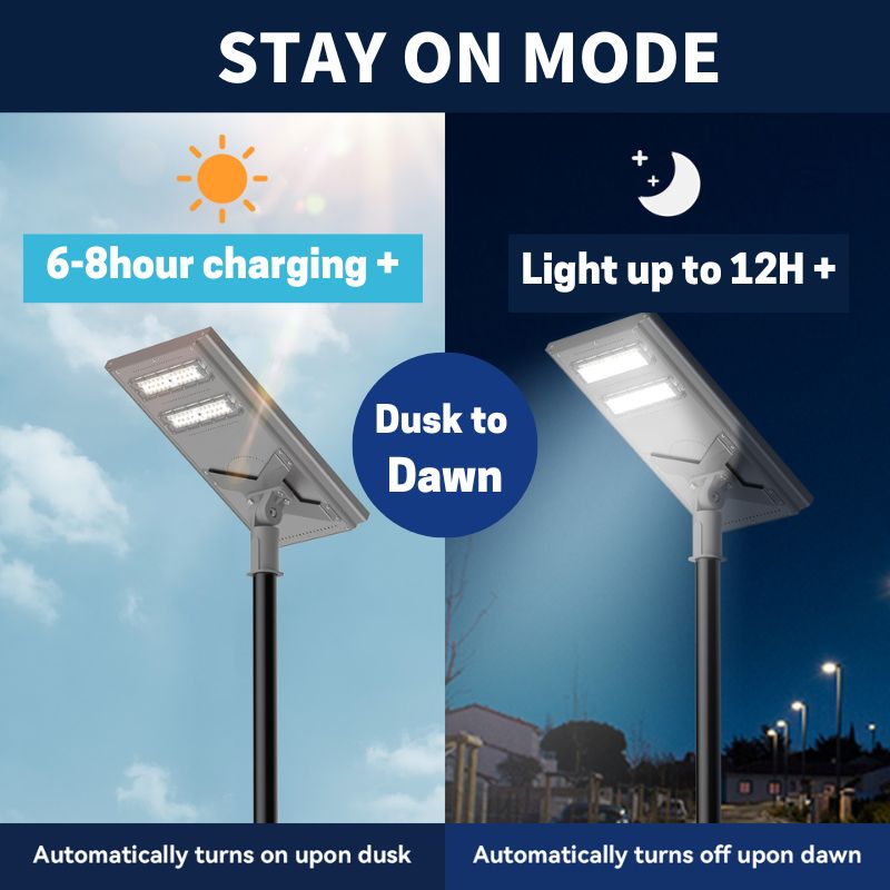 Load image into Gallery viewer, 100 W 200W Commercial solar street light-Stay on
