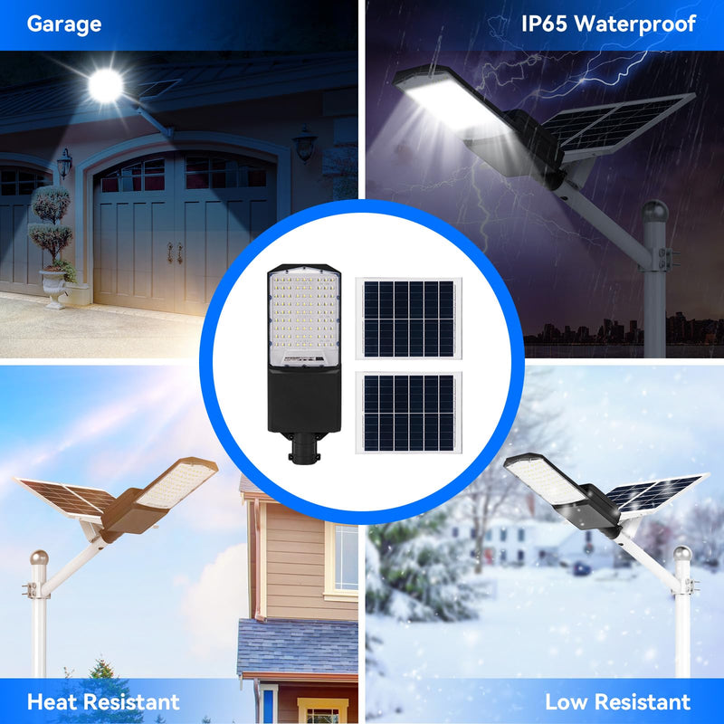 Load image into Gallery viewer, 1500W solar street light with 20ft /16ft pole
