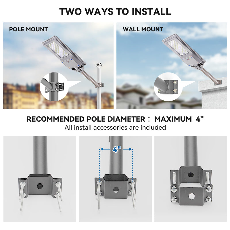 Load image into Gallery viewer, 300 W solar street light-30,000 lumens
