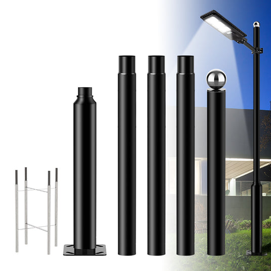 Solar Street Light Split Pole 13FT/16FT/20FT