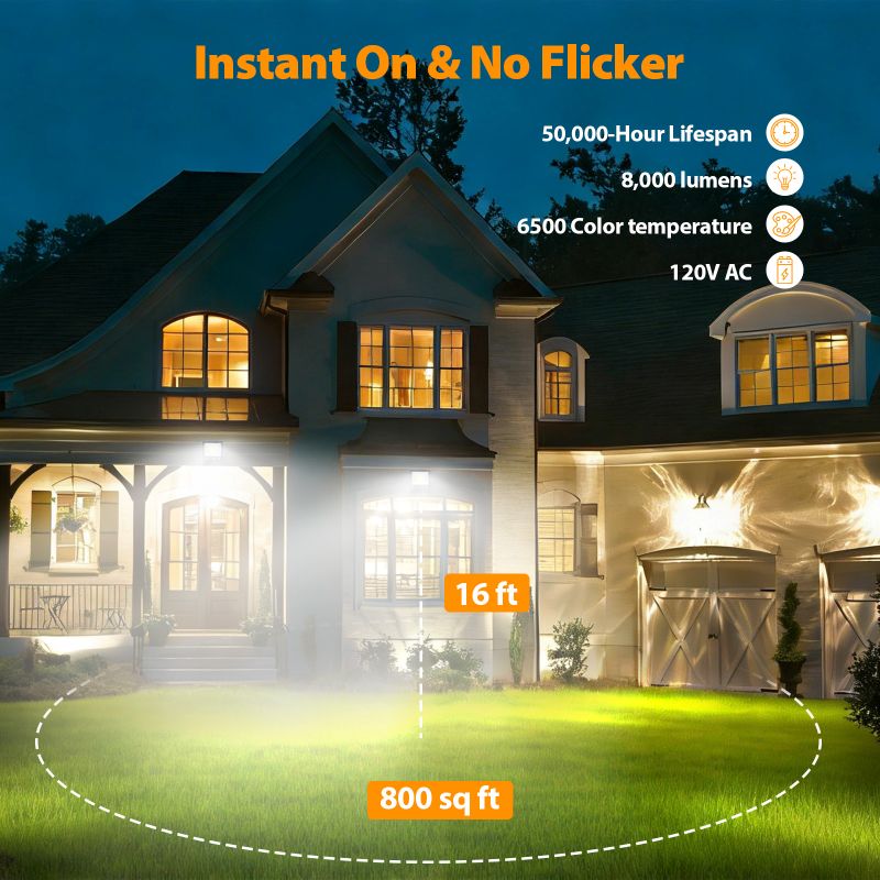 Load image into Gallery viewer, 100W  LED Flood light - AC 120V  with photocell
