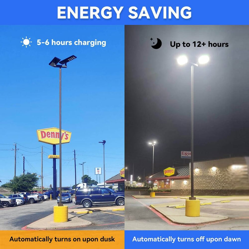 Load image into Gallery viewer, Commerical Solar Power LED Parking Lot Light - 2 Years Warranty
