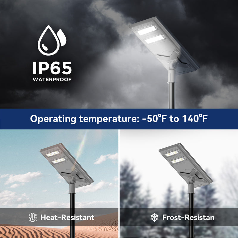 Load image into Gallery viewer, 100 W 200W Commercial solar street light-Stay on
