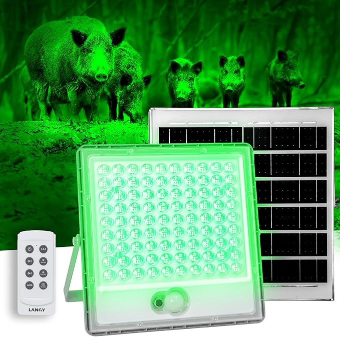Load image into Gallery viewer, Solar Green Light for Night Hunting -15,000 lumens
