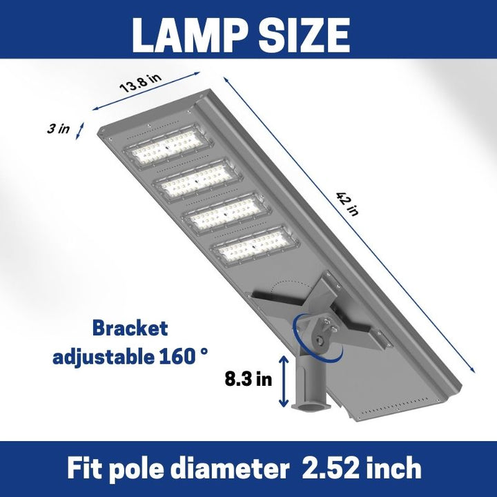 Load image into Gallery viewer, 100 W 200W Commercial solar street light-Stay on
