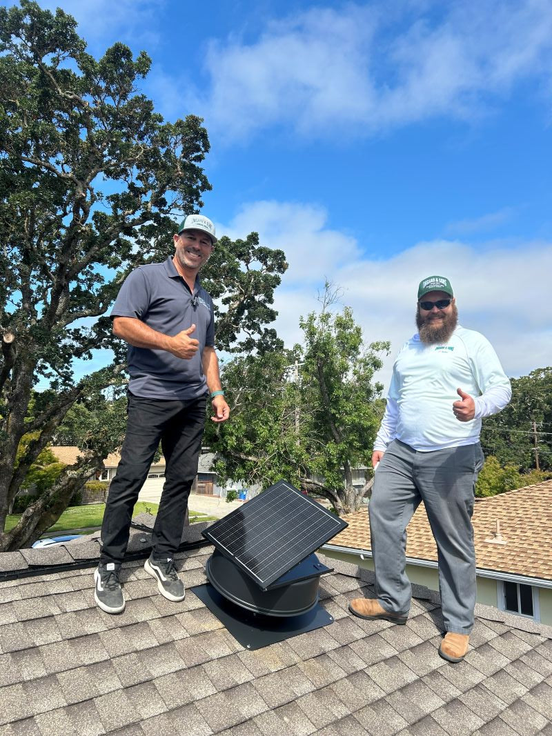 Load image into Gallery viewer, 12" Solar Roof Fan-55W Dual-Power
