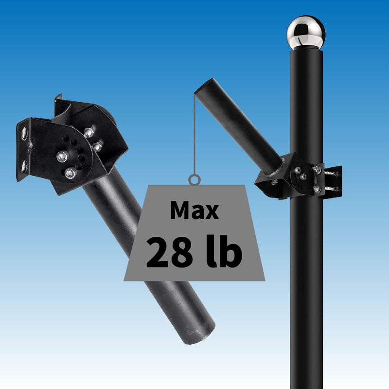 Load image into Gallery viewer, Adjustable bracket for solar street light -1.8" diameter
