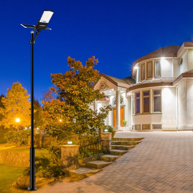Load image into Gallery viewer, 1800W solar street light with 20ft /16ft pole
